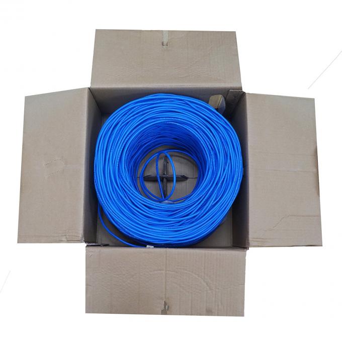 SFTP Cat.5e PVC 이더네트 랜 케이블 종류 5e SF/UTP 케이블 단단한 구리 실내 사용 네트워크 케이블을 위한 1000 ft