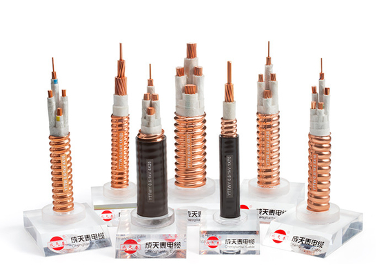 Light / Heavy Duty Fire Resistant Cable Four Core Copper Metallic Sheath