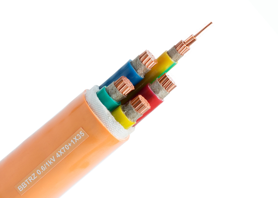 Electric Fire Resistant Power Cable , Mineral Insulated Cable IEC60502 Standard