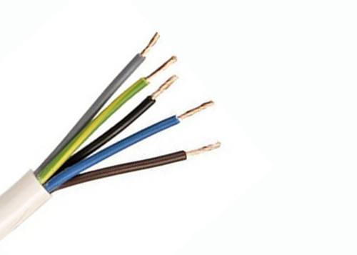 Electric cable 318-Y / H05VV-F Cable 5×2.5 sq. mm Flexible cable, insulation and outer sheath in PVC, domestic use
