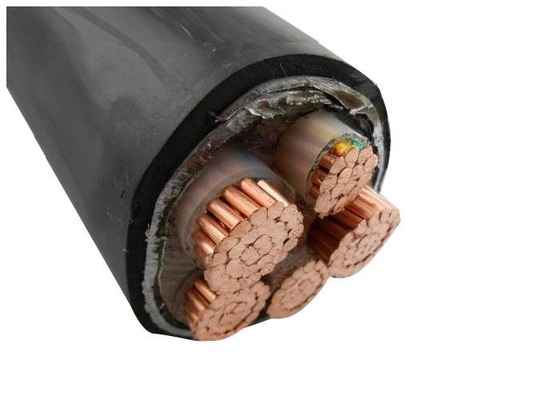 χάλκινο καλώδιο 3 μονωμένο PVC καλώδιο τροφοδοσίας πυρήνων σύμφωνα με iec60502-1