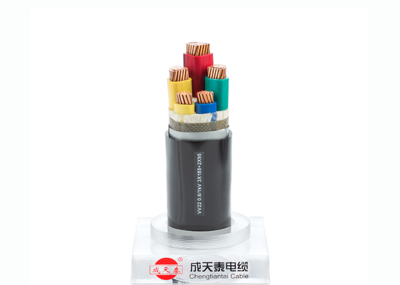 600 / 1000 V PVC Insulated Power Cable 3*185 Sq Mm Cable For Power Stations