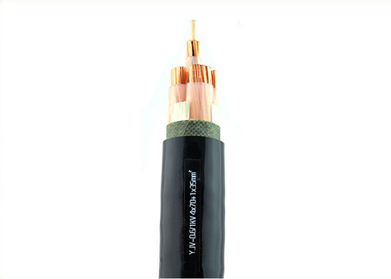2*10 Sq Mm Direct Burial Power Cable , High Voltage Power Cables YJV Type