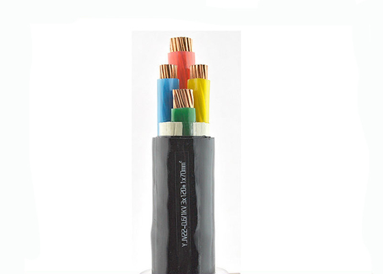 Outdoor 2*25 Sq Mm Copper Cable , Xlpe Single Core Cable Unarmoured