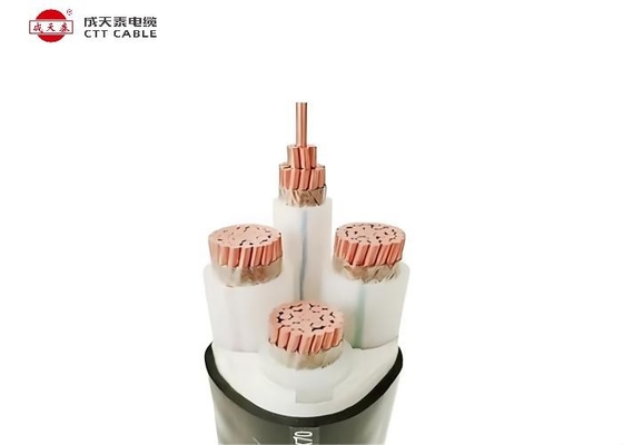 XLPE Insulated Power Cable Copper Conductor Steel Wooden Drum 0.6 / 1kV