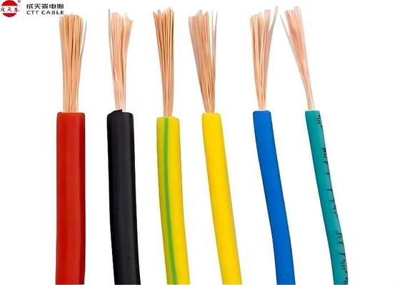 Round Shape Flexible Copper Cable Bare Copper Single Core / Multicore Flexible Cables