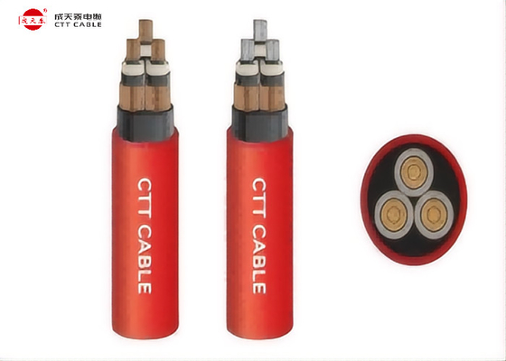 Copper Core XLPE Insulated PVC Sheathed Cable Unarmoured 3.6/6kV to 26/35kV 3 Core