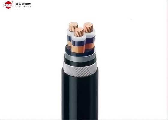 Copper Core XLPE Insulated PVC Sheathed Cable Unarmoured 3.6/6kV to 26/35kV 3 Core