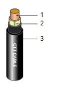 PVC Insulated PVC Sheathed Power Cable 0.6/1kV   CU/PVC/PVC  IEC60502-1 Conductor Working Temperature 70 Celsius