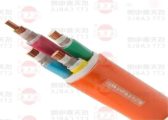 Flame Retardant Cable 0.6/1kV IEC 601034 Fire Resistant Insulation Orange Sheath For Fireproof