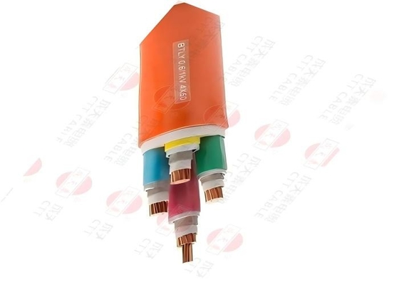 Flame Retardant Cable 0.6/1kV IEC 601034 Fire Resistant Insulation Orange Sheath For Fireproof
