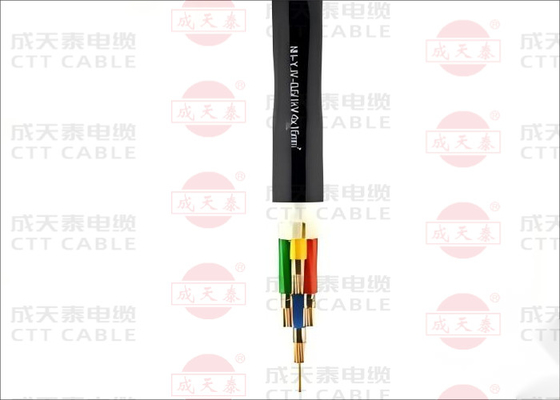 Low Smoke Zero Halogen Cable 0.6/1kV Cu / XLPE / LSZH 4 Cores For Low Smoke Emission