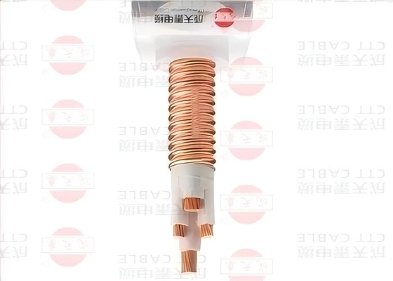 Inorganic Mineral Insulated Corrugated Cable For Fire Retardant  0.6/1kV with Flexibility