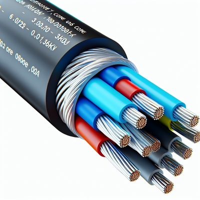Single Core/Multi Core PVC Insulated Power Cable with Rated Voltage of 0.6/1kV and Varies Conductor Size