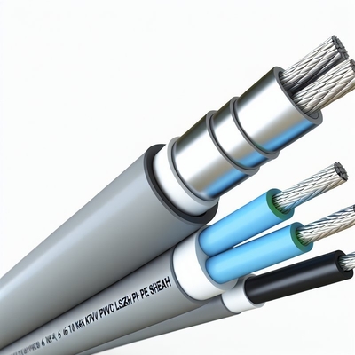 Medium Voltage Power Cables 6/10 KV PVC LSZH PE Sheath