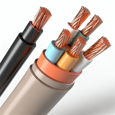 Kabel Daya Tegangan Menengah Tembaga Telanjang Terdampar PVC LSZH PE