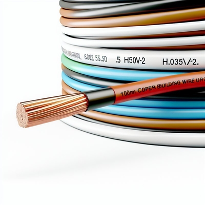 100m Copper Building Wire PVC Insulated 0.5-25mm2 H05V2-U