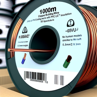 100m Copper Building Wire PVC Insulated 0.5-25mm2 H05V2-U