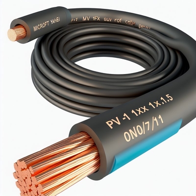 PV1-F 1x1.5 Solar Power Cable with Bare Copper Conductor for Solar Panels