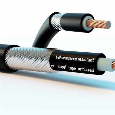 High Temperature Resistant Cable Unarmoured Or Steel Tape Armoured 0.6 / 1kV