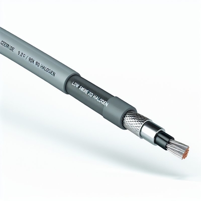 Niedrigrauch-Null-Halogenkabel Betriebstemperatur 90 Grad für Sicherheit und Zuverlässigkeit entwickelt 0,6 / 1kV
