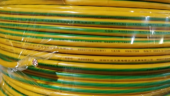60227 IEC 01 Green/Yellow Copper Conductor Cable Superior Conductivity for Wide Temperature Range -40°C To 90°C