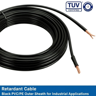 TUV Certified Flame Retardant Cable Black PVC/PE Outer Sheath for Industrial Applications