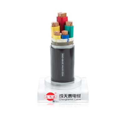 Pure Copper ≥ 99.9% Flame Retardant Cable CU/PVC/DCST/PVC 0.6/1kV 3x185+2x95 for and Long-Lasting Performance