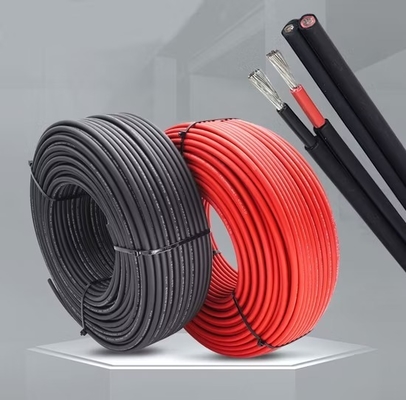 Cable Conductor Tinned Copper Wire According To Class 5 Of 60228 Solar Power Cable with Halogen Free Crosslinked Polyolefin Sheath