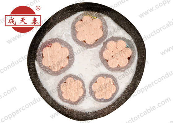 0.6/1 KV 3+2 Core XLPE Insulated Power Cable PVC Sheathed , Unarmoured & Armoured