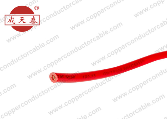 Single Core Flexible Copper Conductor Cable PVC Insulation 450 / 750V H0V-K